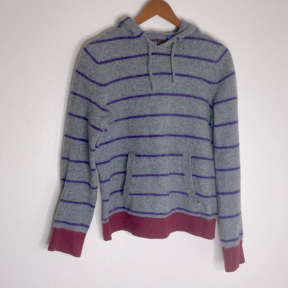 STOCK lambswool pullover hoodie Medium
